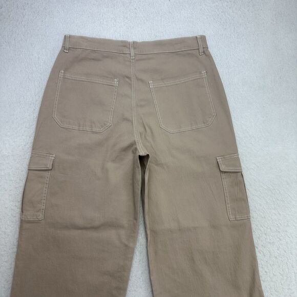 Sweet Envy Cargo Pants Womens XL Brown Wide Leg High Rise Stretch NWT - Picture 11 of 12